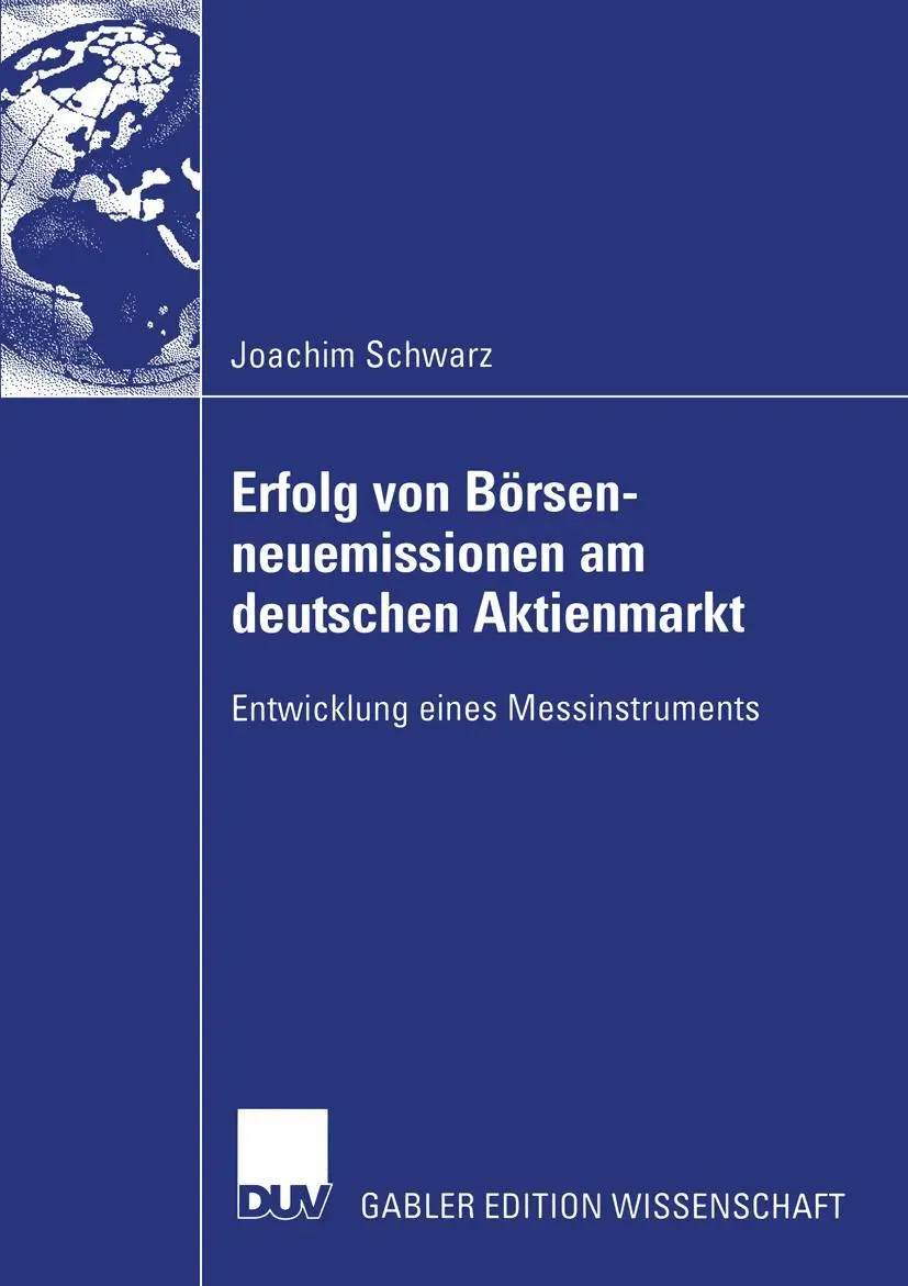Cover: 9783824481934 | Erfolg von Börsenneuemissionen am deutschen Aktienmarkt | Schwarz
