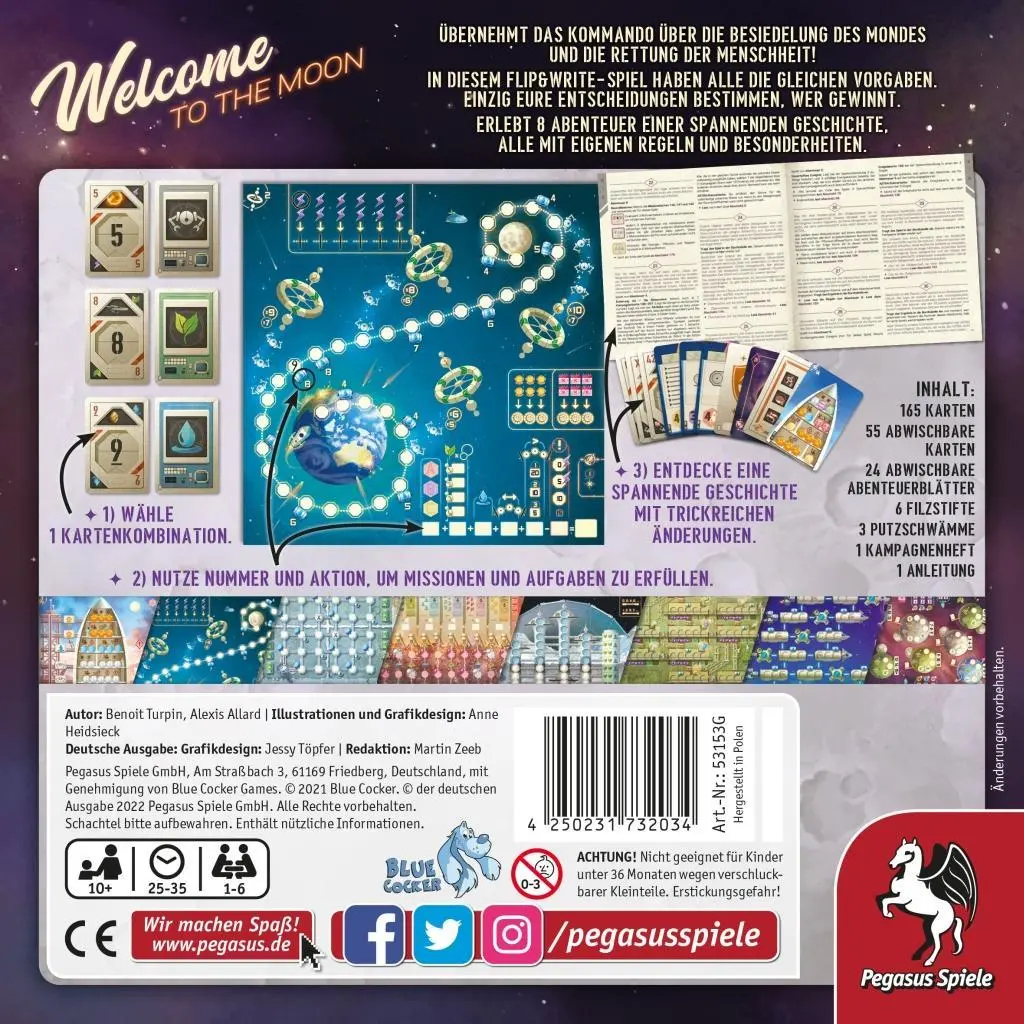 Bild: 4250231732034 | Welcome to the Moon | Benoit Turpin | Spiel | Brettspiel | 53153G