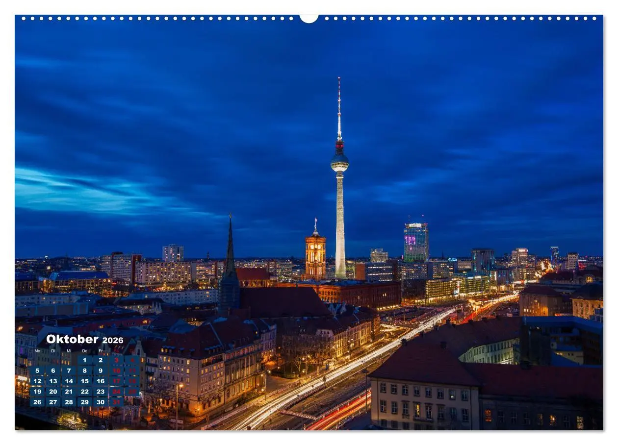 Bild: 9783457602034 | Ein Jahr Fernsehturm Berlin (Wandkalender 2026 DIN A2 quer),...