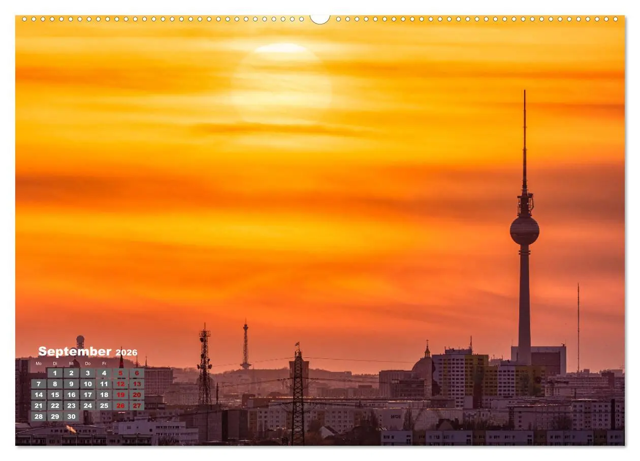 Bild: 9783457602034 | Ein Jahr Fernsehturm Berlin (Wandkalender 2026 DIN A2 quer),...