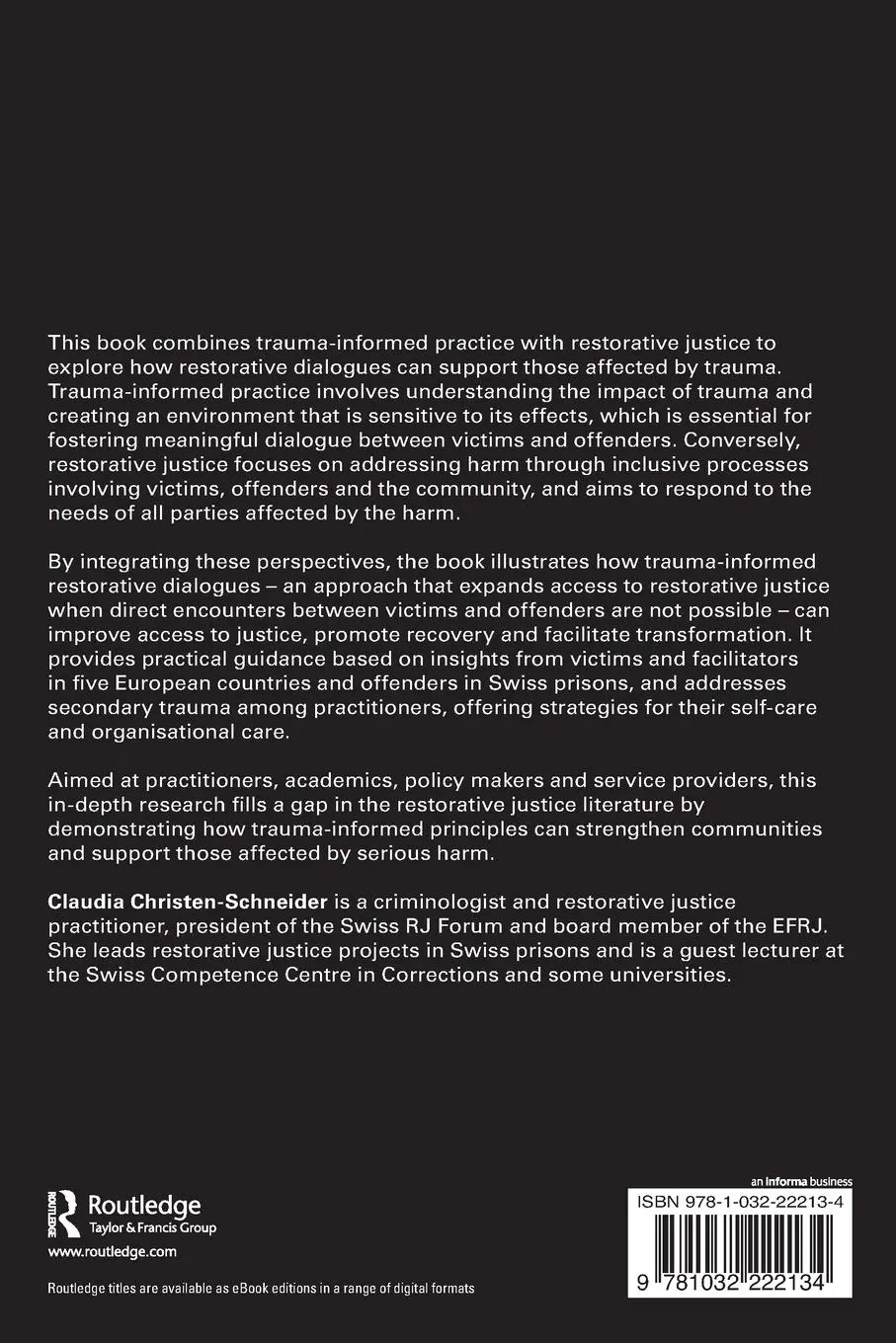 Rückseite: 9781032222134 | Trauma-Informed Restorative Dialogues | The Power of Community | Buch