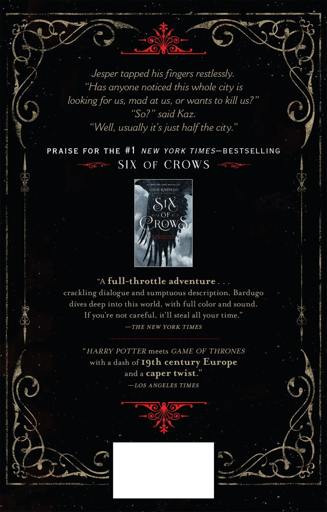 Rückseite: 9781627792134 | Crooked Kingdom | A Sequel to Six of Crows | Leigh Bardugo | Buch