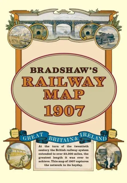 Cover: 9781908402134 | Bradshaw's Railway Folded Map 1907 | George Bradshaw | (Land-)Karte