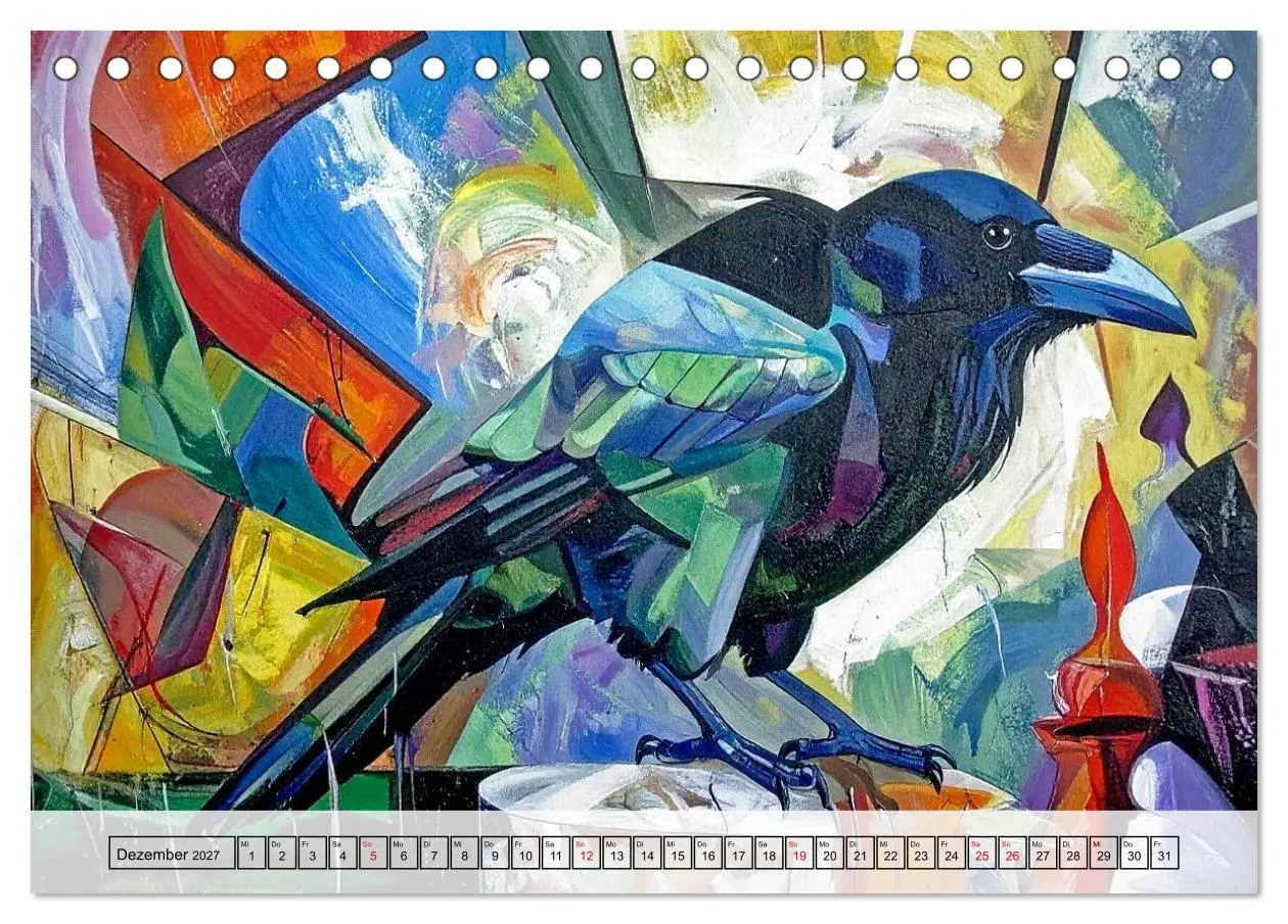 Bild: 9783516922134 | Farbenfrohe Tierbilder (Tischkalender 2027 DIN A5 quer), CALVENDO...