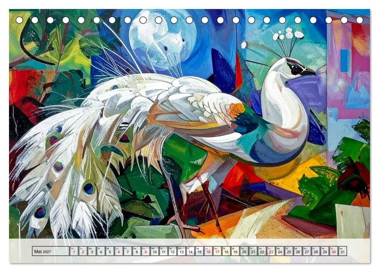 Bild: 9783516922134 | Farbenfrohe Tierbilder (Tischkalender 2027 DIN A5 quer), CALVENDO...