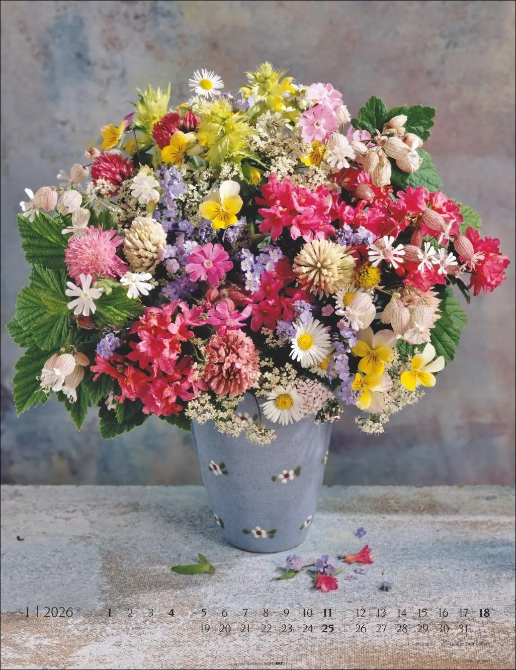 Bild: 9783839902134 | Die schönsten Blumensträuße Kalender 2026 | Ulrike Schneiders | 14 S.