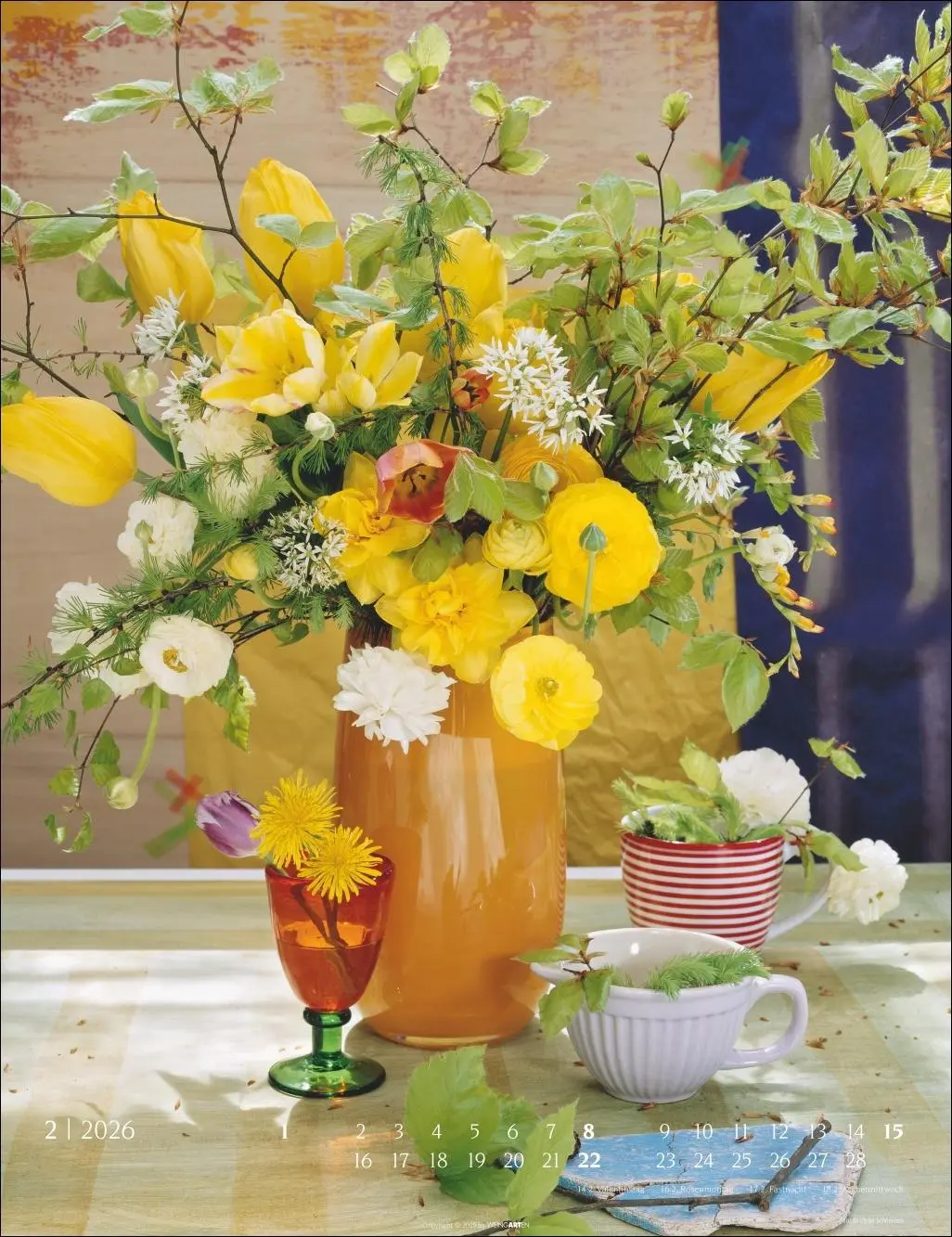 Bild: 9783839902134 | Die schönsten Blumensträuße Kalender 2026 | Ulrike Schneiders | 14 S.