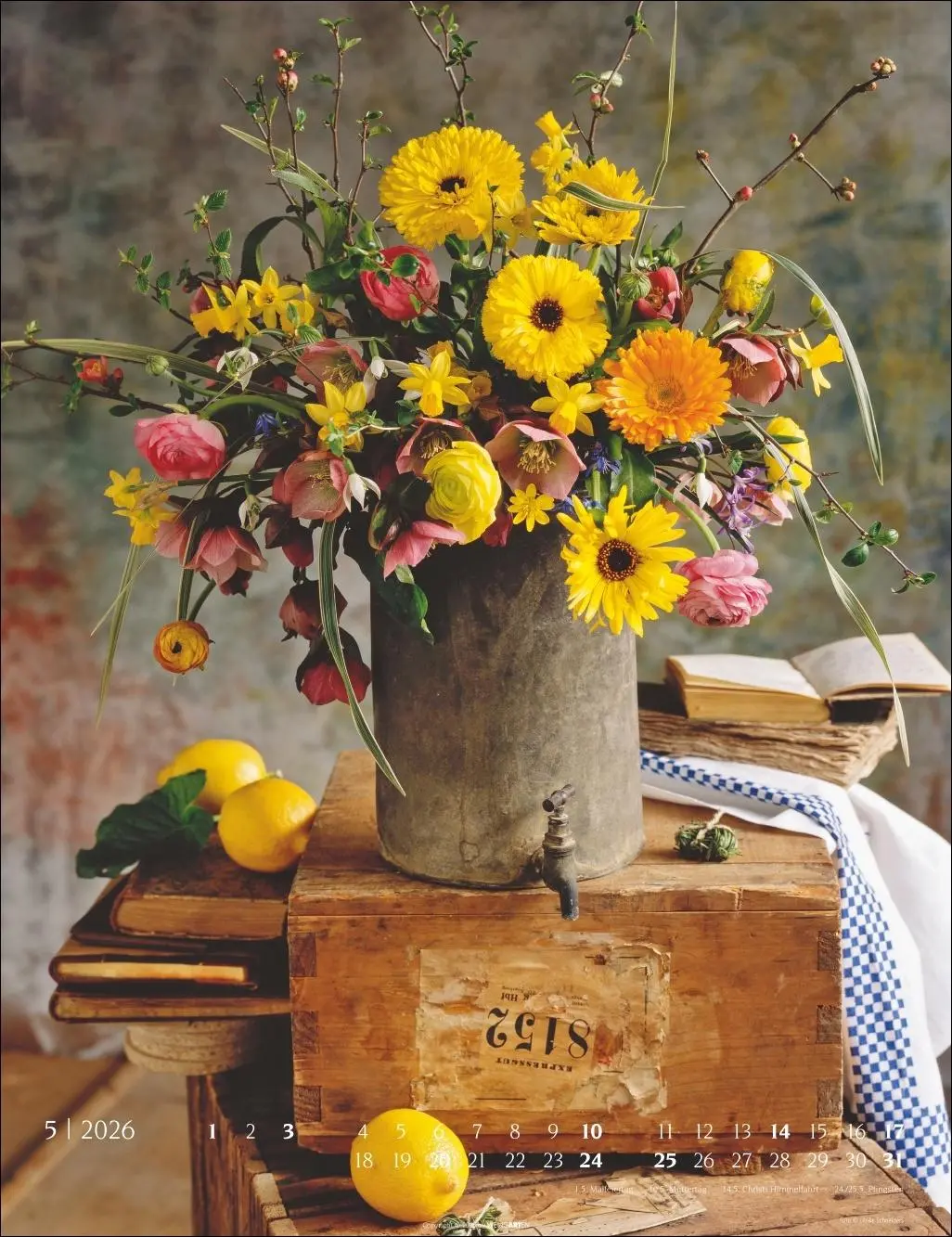 Bild: 9783839902134 | Die schönsten Blumensträuße Kalender 2026 | Ulrike Schneiders | 14 S.