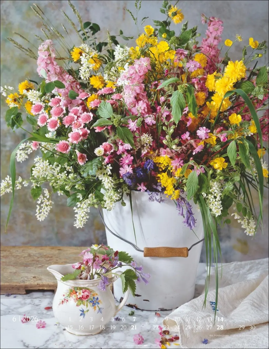 Bild: 9783839902134 | Die schönsten Blumensträuße Kalender 2026 | Ulrike Schneiders | 14 S.