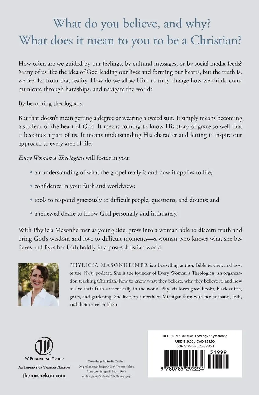 Rückseite: 9780785292234 | Every Woman a Theologian | Phylicia Masonheimer | Taschenbuch | 2024