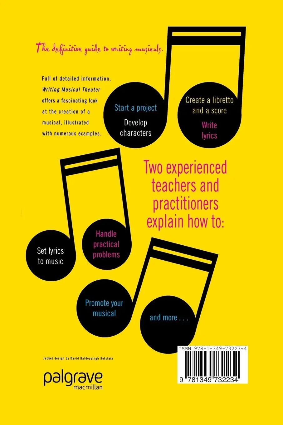 Rückseite: 9781349732234 | Writing Musical Theater | A. Cohen (u. a.) | Taschenbuch | xiii | 2017