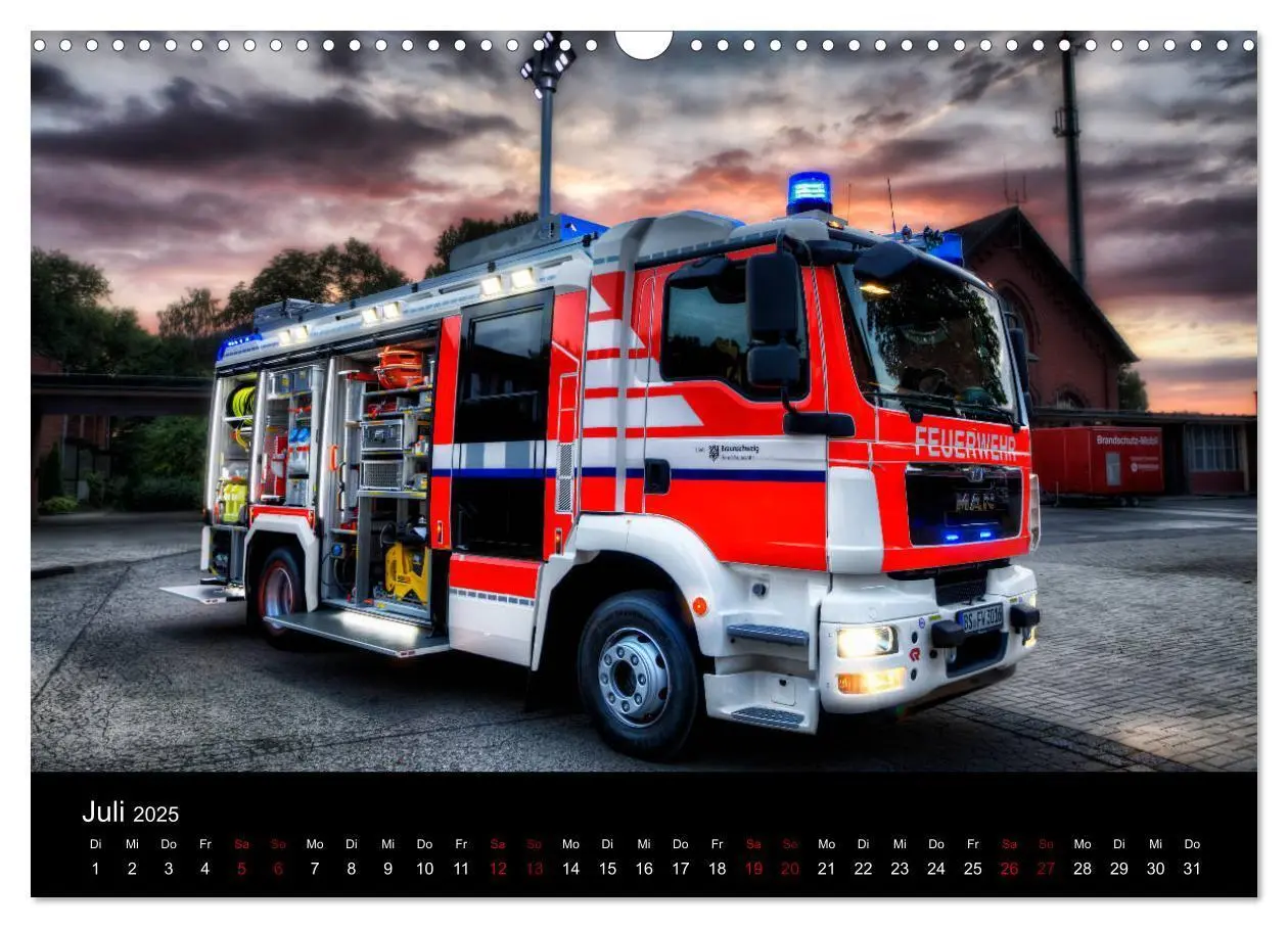 Bild: 9783435422234 | Feuerwehr und Rettungsdienst (Wandkalender 2025 DIN A3 quer),...