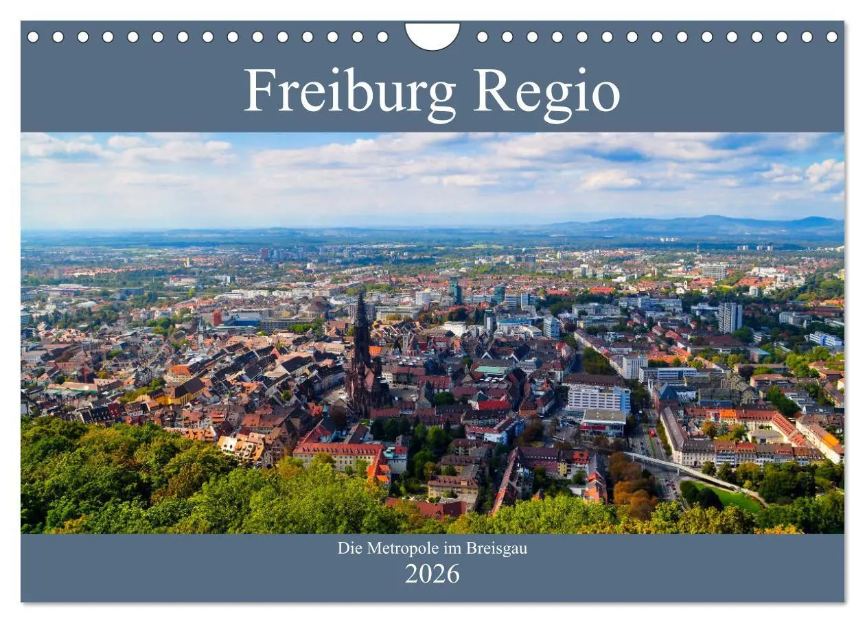 Cover: 9783457752234 | Freiburg Regio (Wandkalender 2026 DIN A4 quer), CALVENDO...