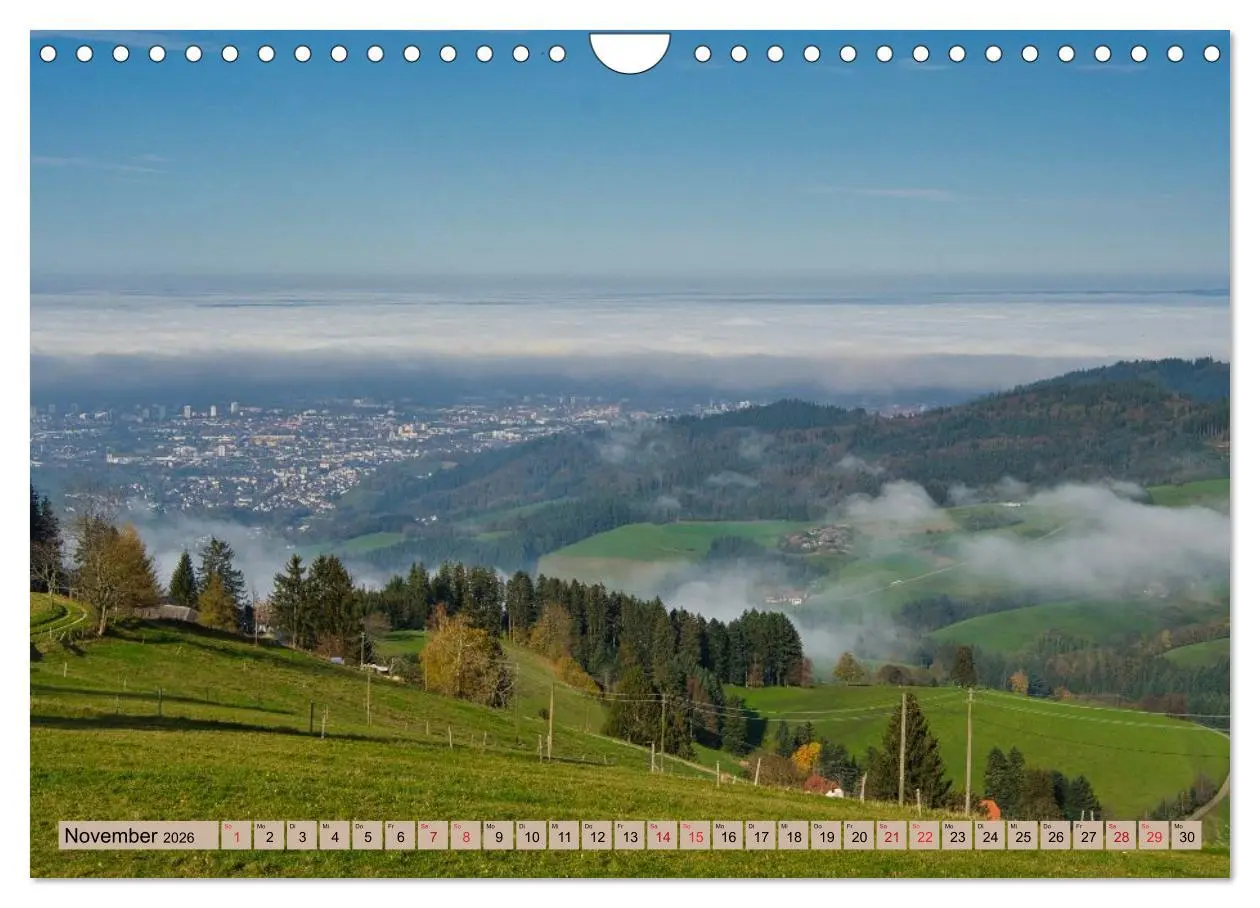 Bild: 9783457752234 | Freiburg Regio (Wandkalender 2026 DIN A4 quer), CALVENDO...