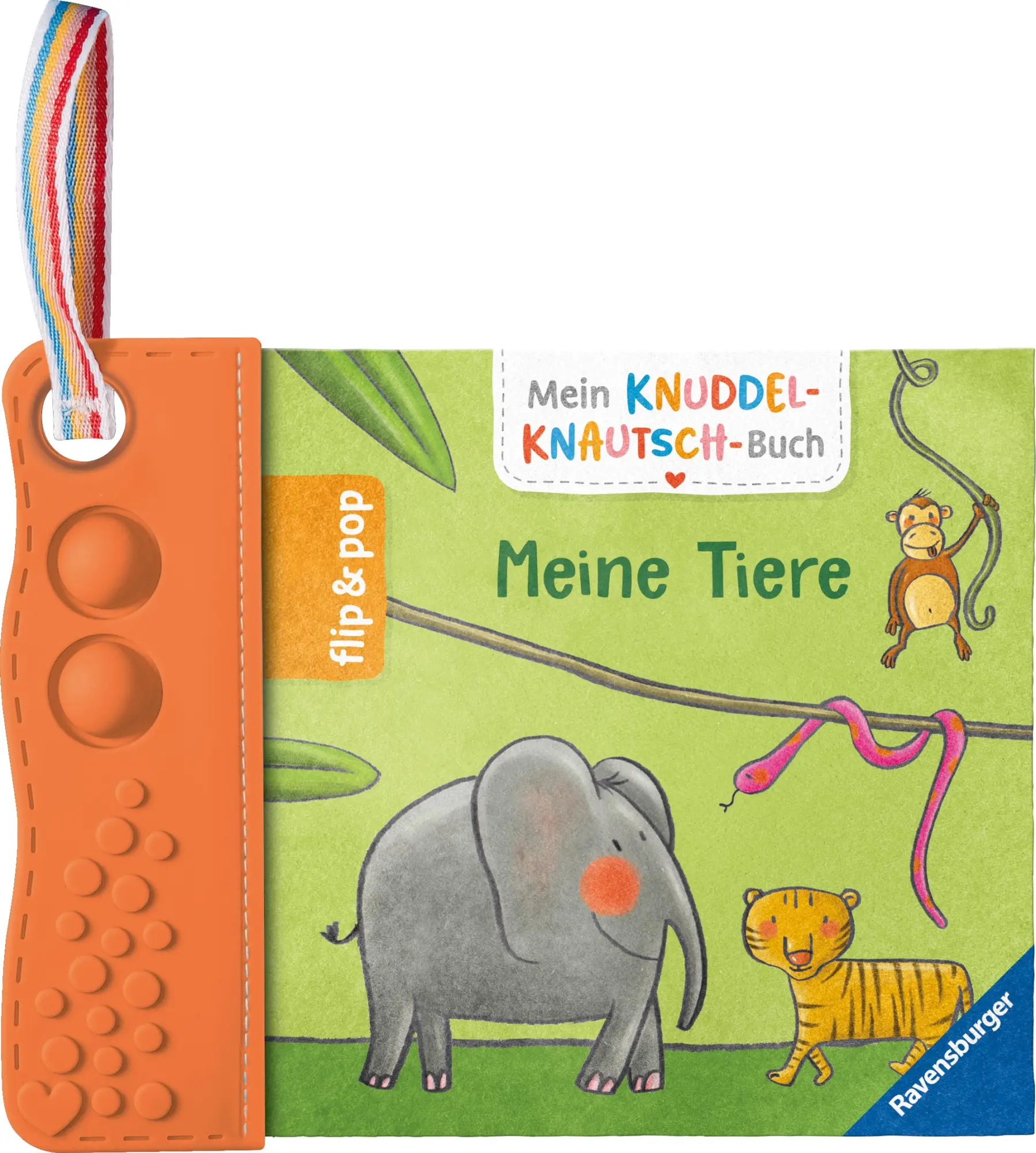 Cover: 9783473422234 | Mein Knuddel-Knautsch-Buch: flip&amp;pop. Meine Tiere | Martina Badstuber
