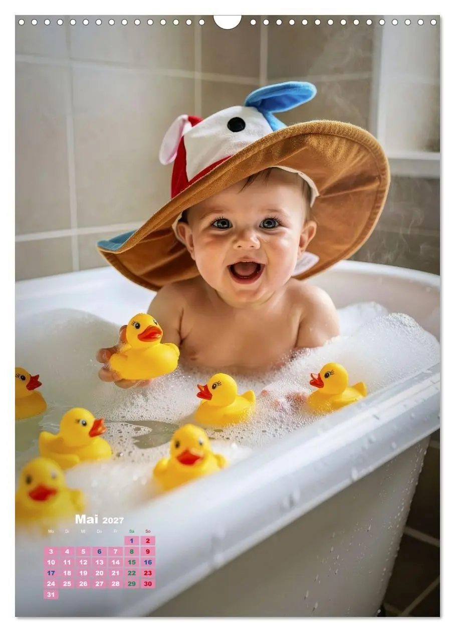 Bild: 9783516772234 | Glückliche Babys (Wandkalender 2027 DIN A3 hoch), CALVENDO...