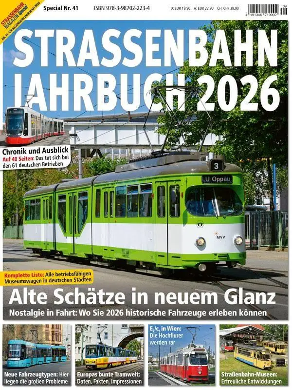 Cover: 9783987022234 | Strassenbahn Jahrbuch 2026 | Straßenbahn Magazin Jahrbuch 9/2026