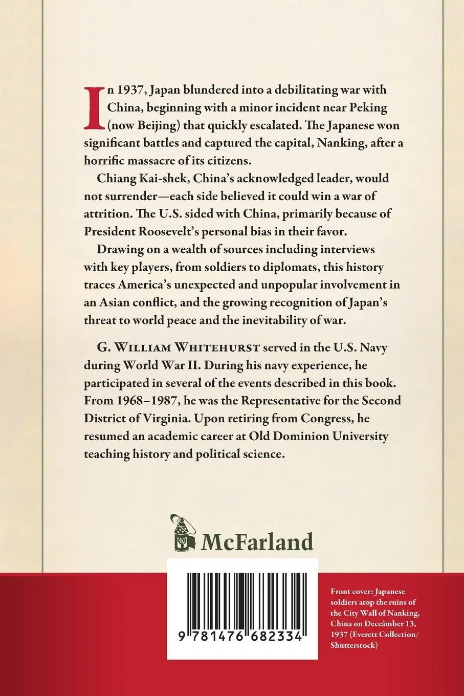 Rückseite: 9781476682334 | The China Incident | Igniting the Second Sino-Japanese War | Buch