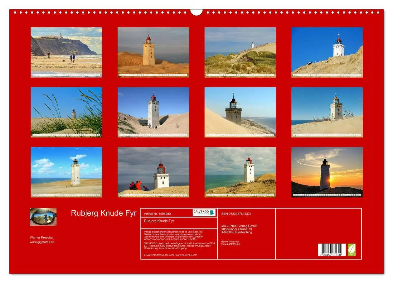 Bild: 9783457812334 | Rubjerg Knude Fyr (Wandkalender 2026 DIN A2 quer), CALVENDO...