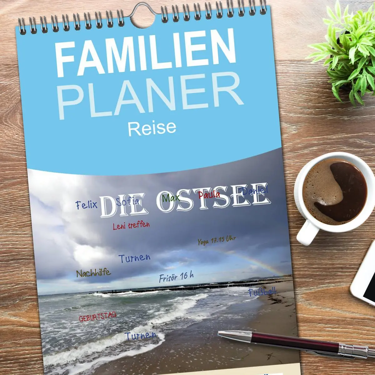 Bild: 9783516522334 | Familienplaner 2026 - Die Ostsee mit 5 Spalten (Wandkalender, 21 x...