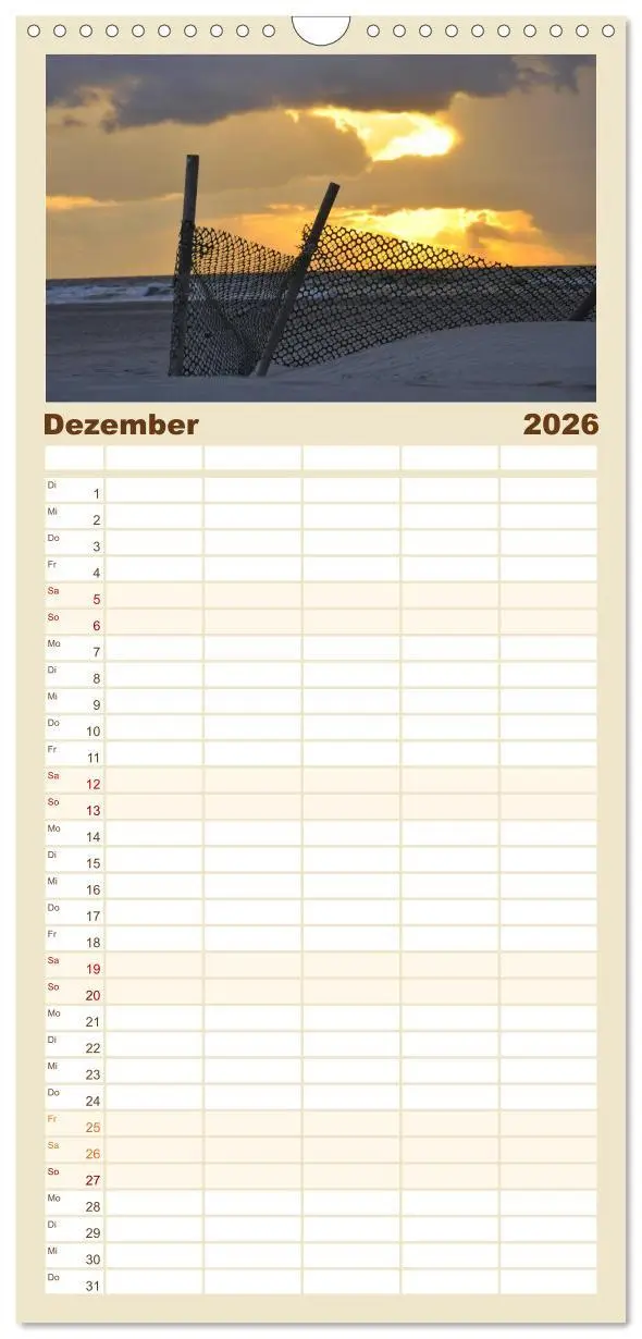 Bild: 9783516522334 | Familienplaner 2026 - Die Ostsee mit 5 Spalten (Wandkalender, 21 x...