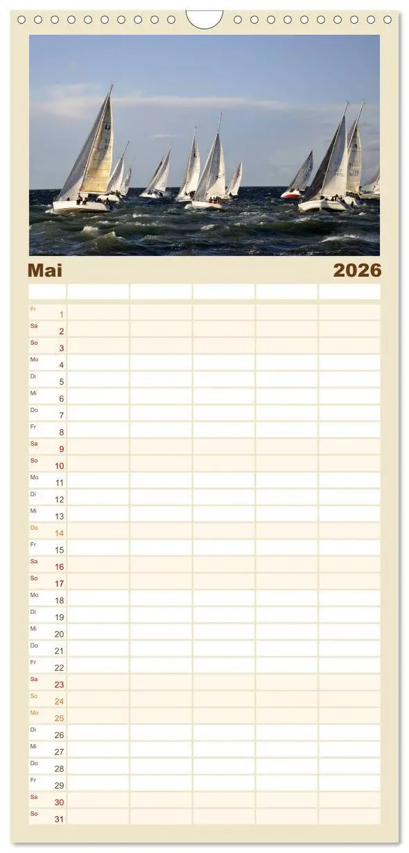 Bild: 9783516522334 | Familienplaner 2026 - Die Ostsee mit 5 Spalten (Wandkalender, 21 x...