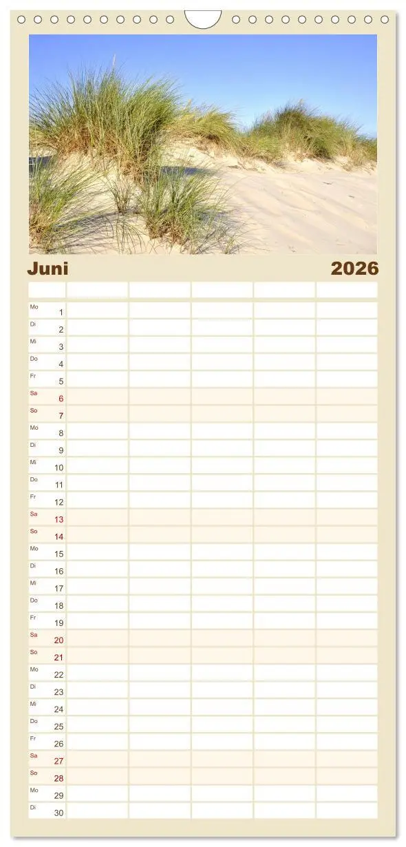 Bild: 9783516522334 | Familienplaner 2026 - Die Ostsee mit 5 Spalten (Wandkalender, 21 x...