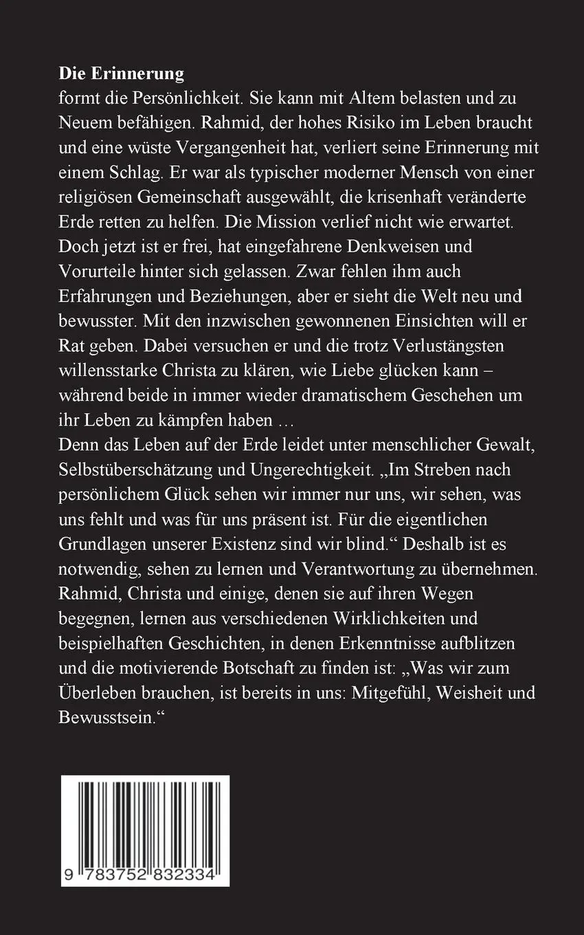 Rückseite: 9783752832334 | Die Erinnerung | Roman | Bernd Strohmeyer | Taschenbuch | 252 S.