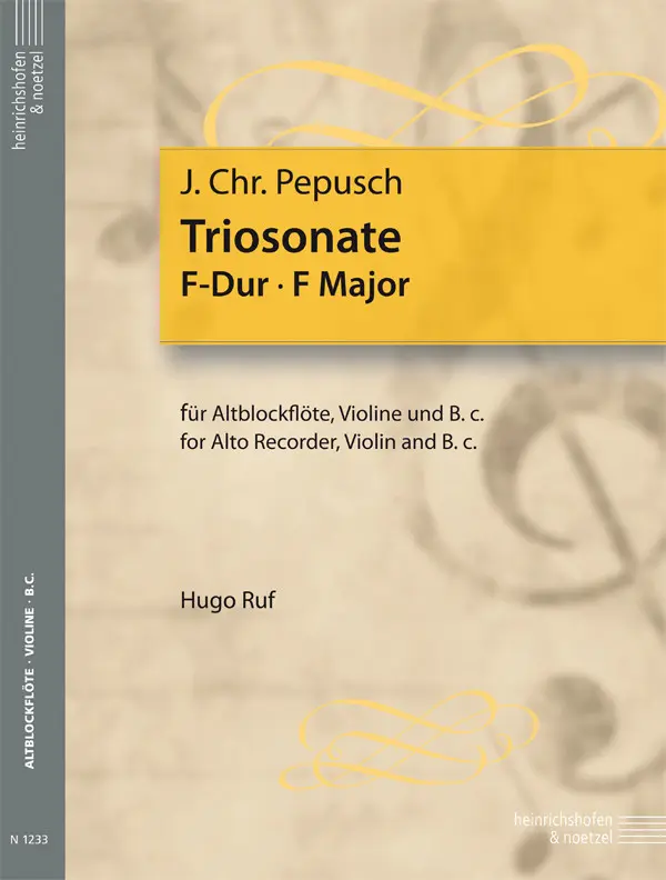 Cover: 9790204412334 | Triosonate F-Dur | Johann Christoph Pepusch | Partitur + Stimmen