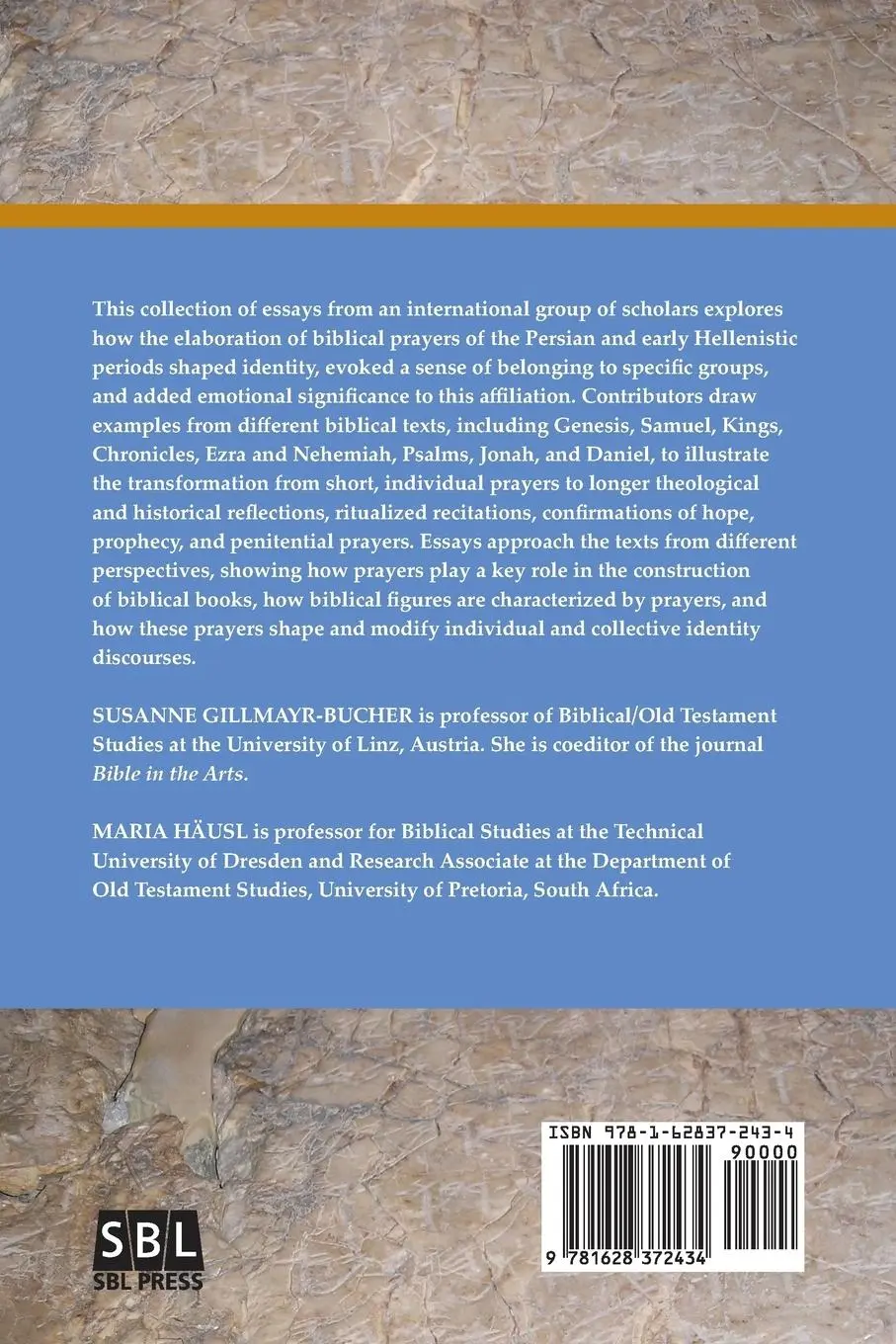 Rückseite: 9781628372434 | Prayers and the Construction of Israelite Identity | Taschenbuch