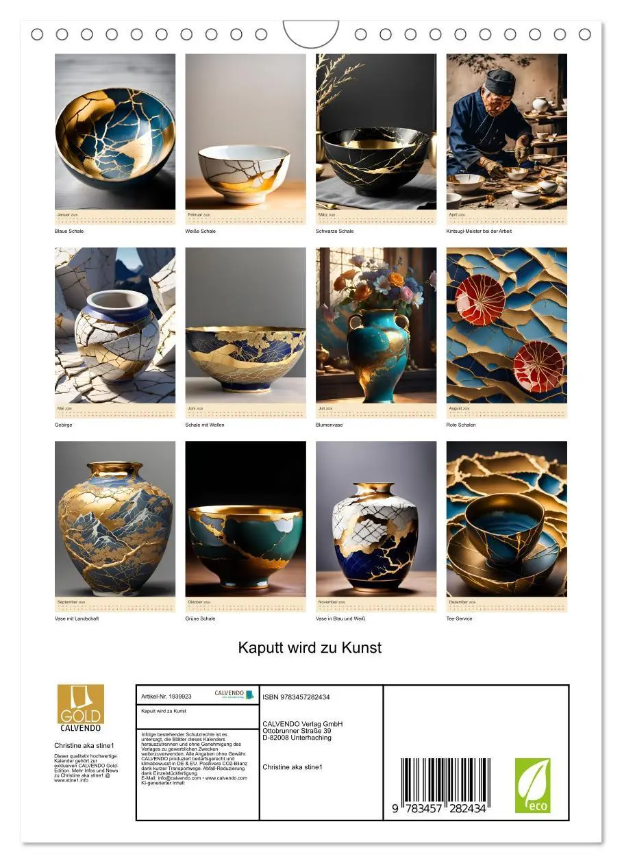 Bild: 9783457282434 | Kaputt wird zu Kunst (Wandkalender 2026 DIN A4 hoch), CALVENDO...
