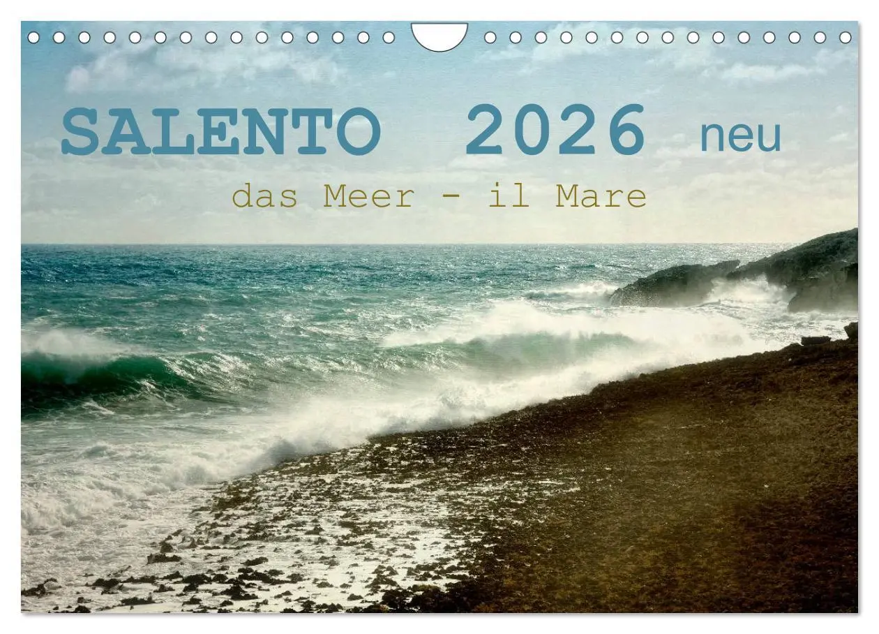 Cover: 9783457592434 | SALENTO das Meer - il Mare neu (Wandkalender 2026 DIN A4 quer),...
