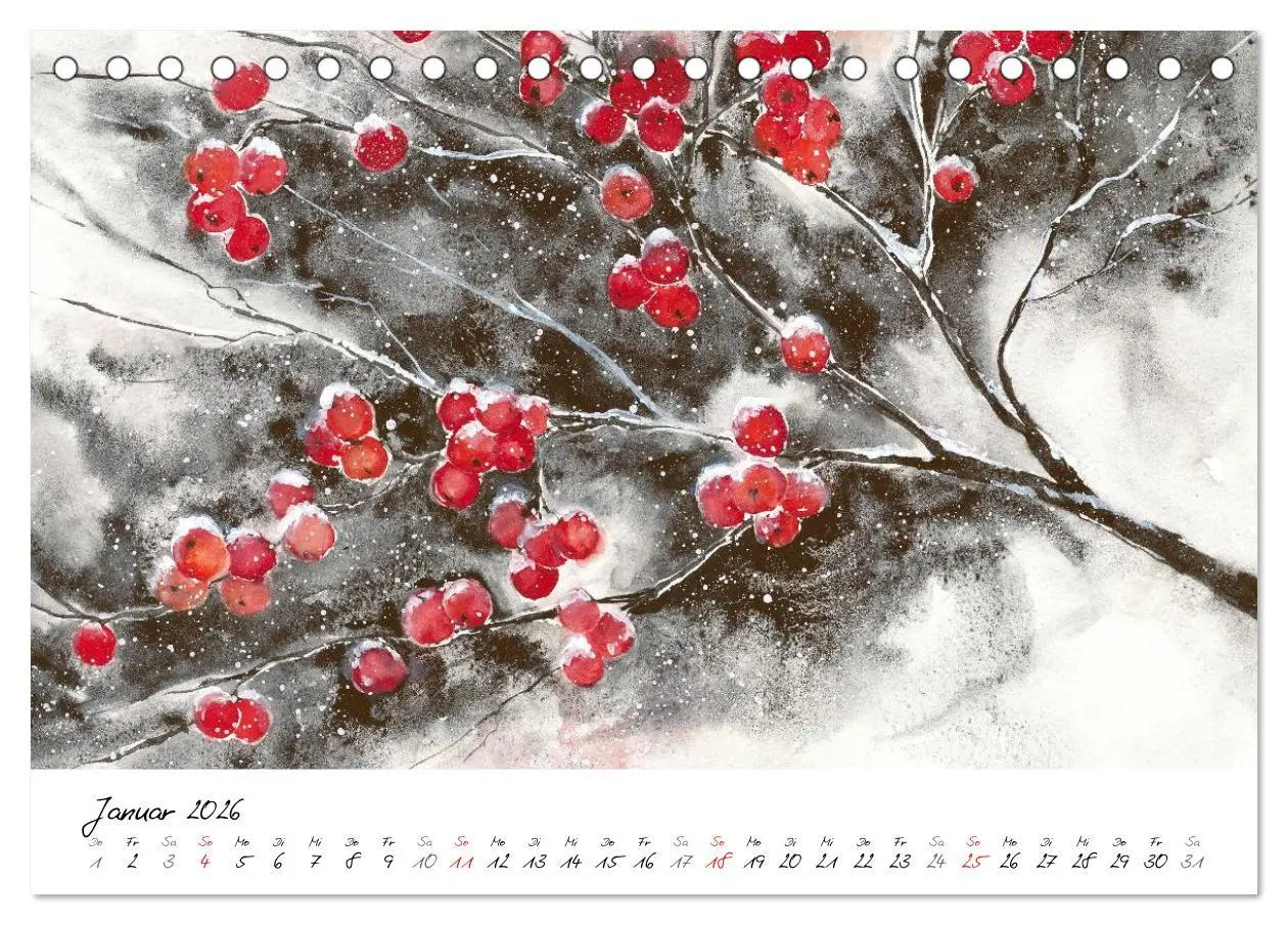 Bild: 9783457972434 | Blumen Blüten Aquarelle (Tischkalender 2026 DIN A5 quer), CALVENDO...