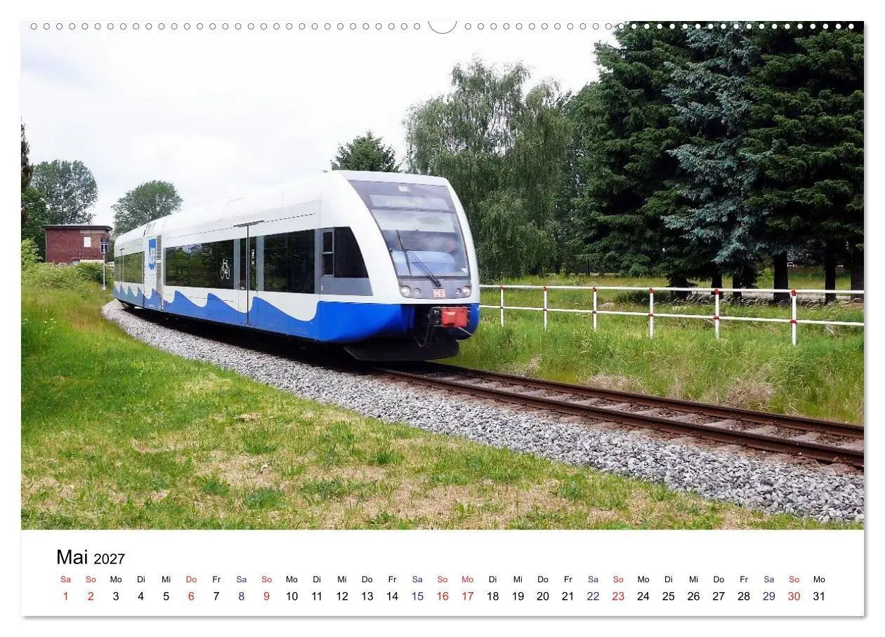 Bild: 9783569912434 | Eisenbahnen auf Usedom (hochwertiger Premium Wandkalender 2027 DIN...