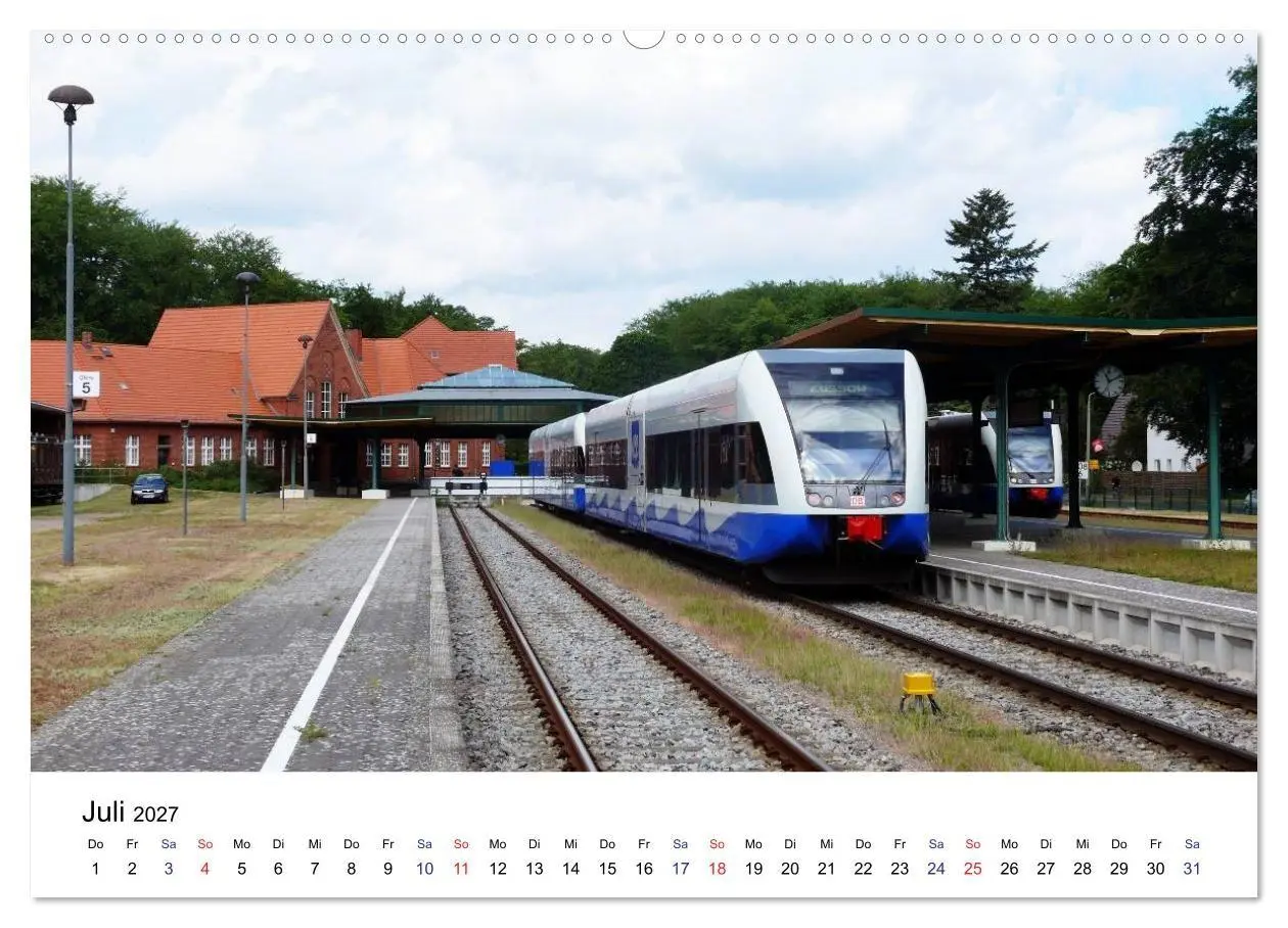 Bild: 9783569912434 | Eisenbahnen auf Usedom (hochwertiger Premium Wandkalender 2027 DIN...