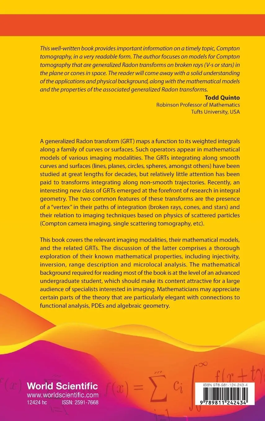 Rückseite: 9789811242434 | GENERALIZED RADON TRANSFORMS &amp; IMAGING BY SCATTER PARTICLES | Buch