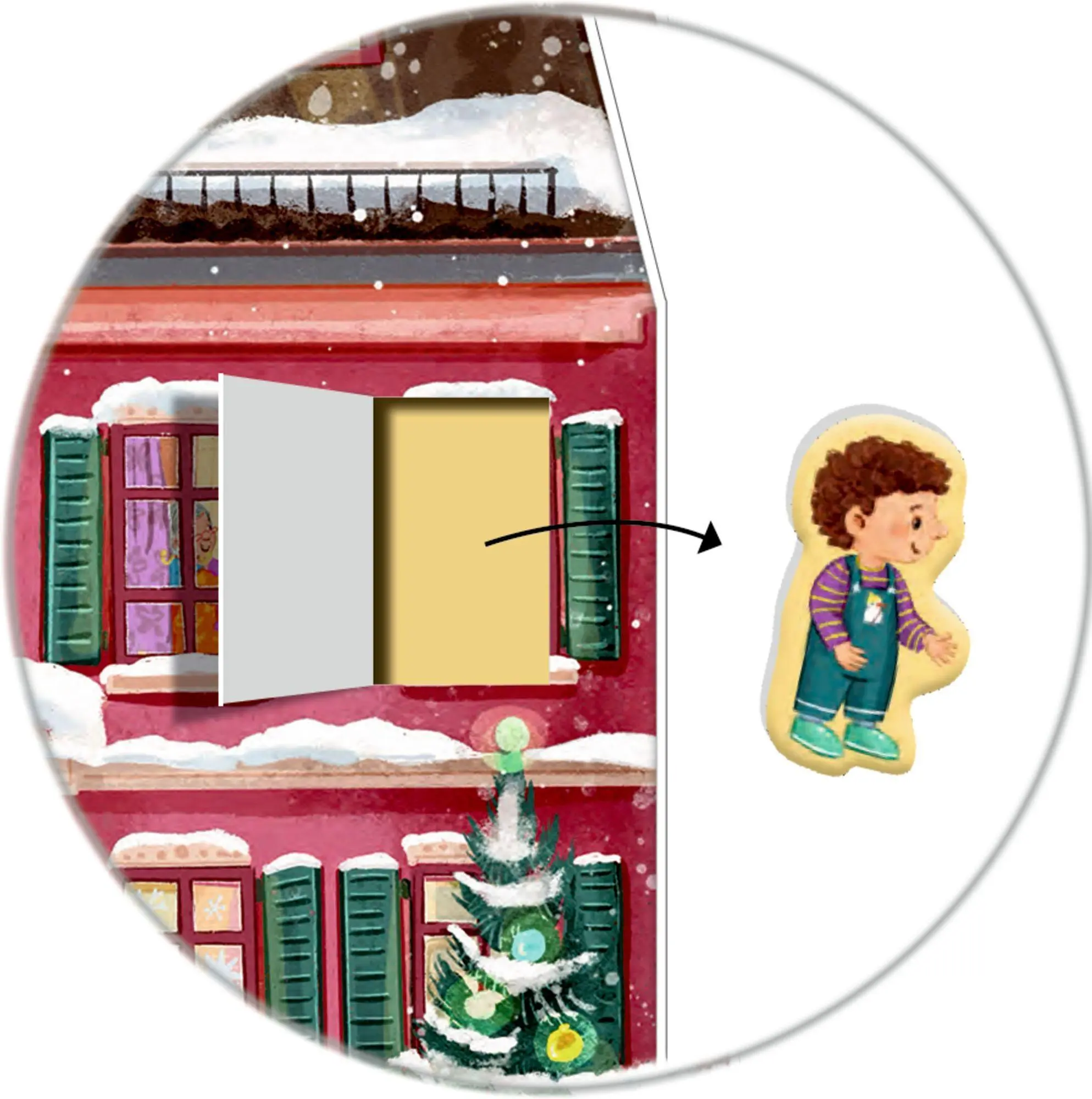 Bild: 4050003972534 | Aufstell-Adventskalender - Mein buntes Weihnachtshaus | Anne Grobe