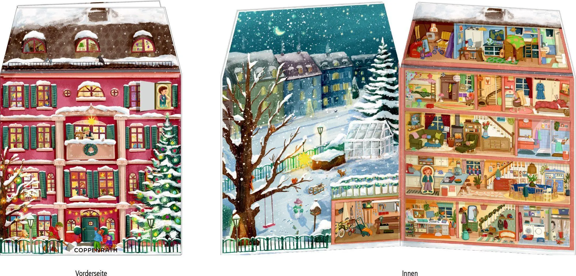 Bild: 4050003972534 | Aufstell-Adventskalender - Mein buntes Weihnachtshaus | Anne Grobe
