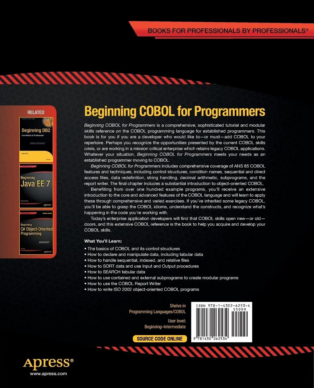 Rückseite: 9781430262534 | Beginning COBOL for Programmers | Michael Coughlan | Taschenbuch
