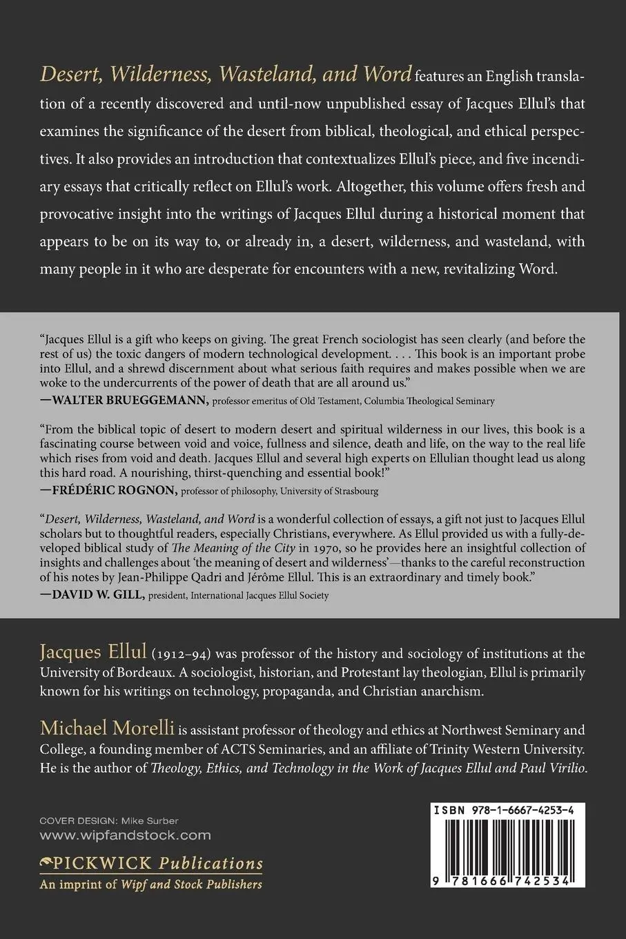 Rückseite: 9781666742534 | Desert, Wilderness, Wasteland, and Word | Jacques Ellul | Taschenbuch