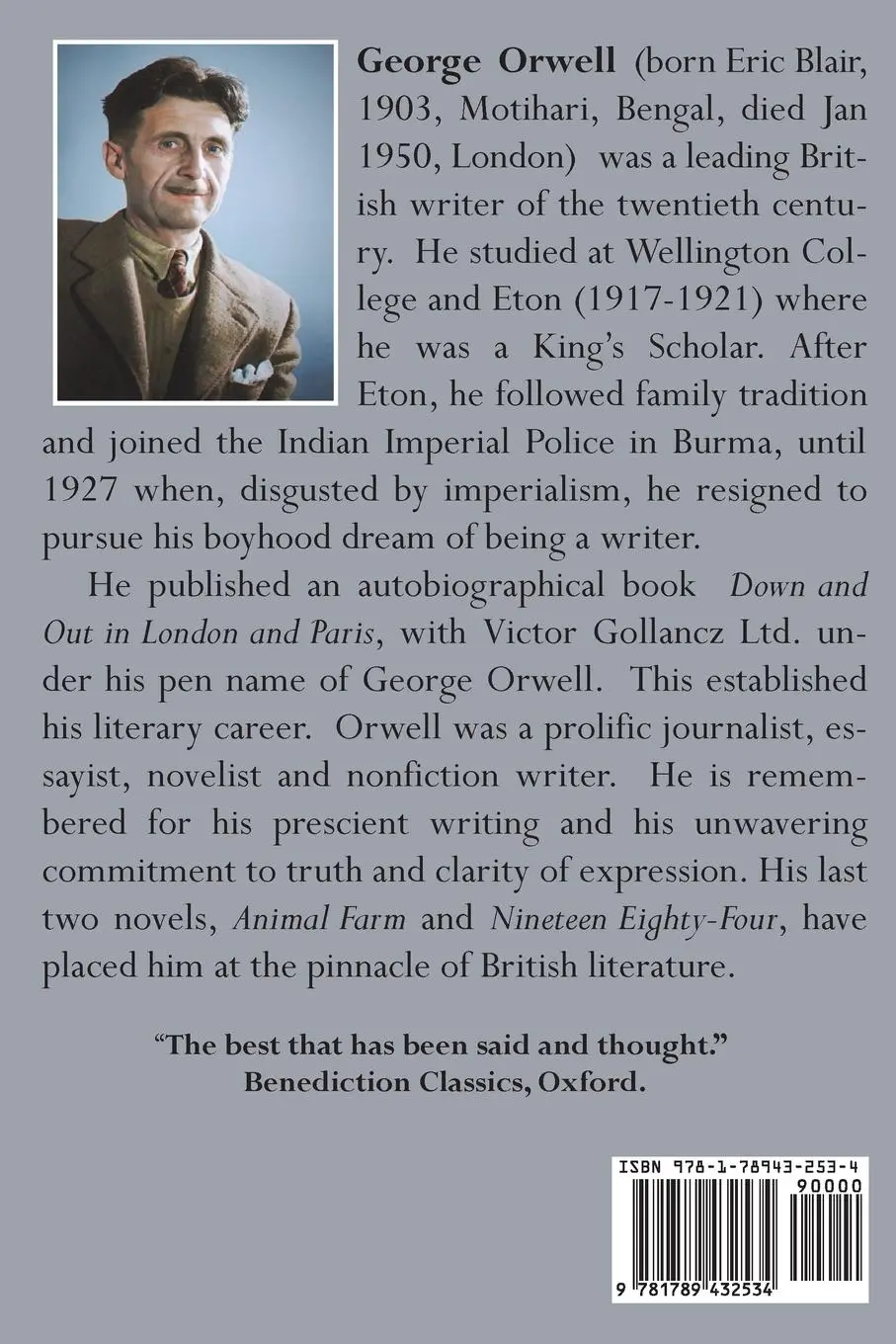 Rückseite: 9781789432534 | The Complete Novels of George Orwell | George Orwell | Taschenbuch