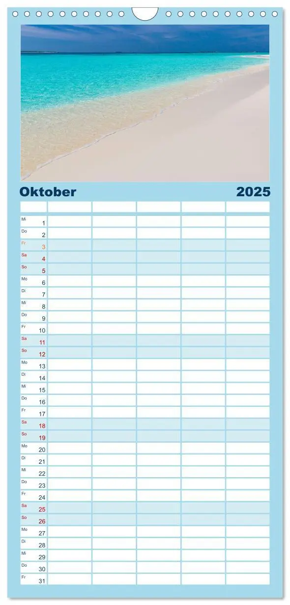 Bild: 9783457102534 | Familienplaner 2025 - Malediven - Inselparadies im Indischen Ozean...