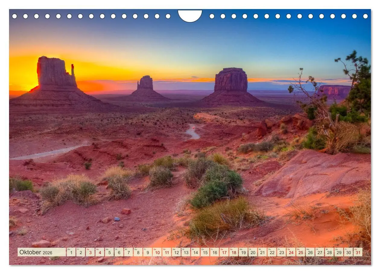 Bild: 9783457272534 | Unterwegs in ARIZONA (Wandkalender 2026 DIN A4 quer), CALVENDO...
