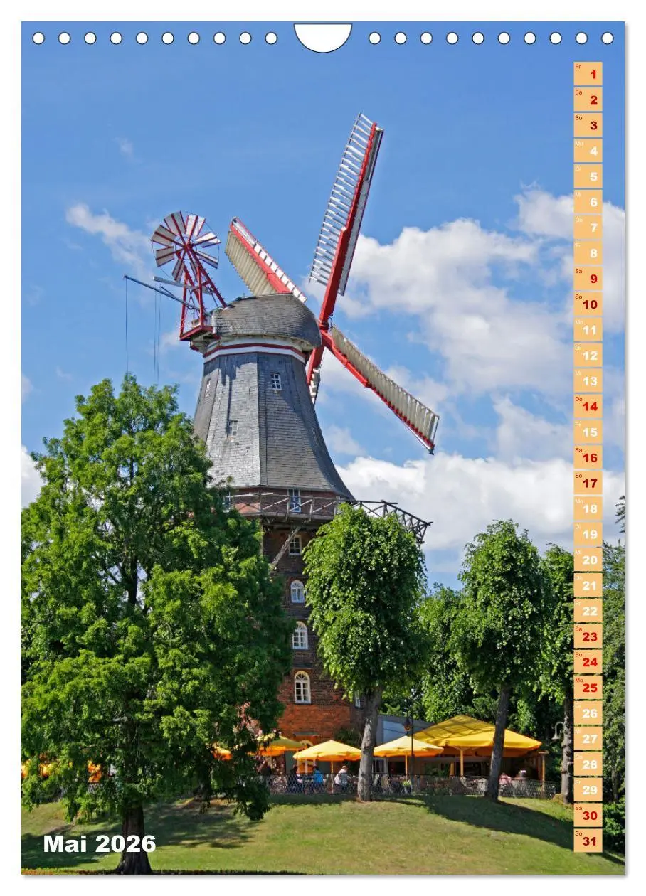Bild: 9783516362534 | Deutschlands historische Windmühlen (Wandkalender 2026 DIN A4...