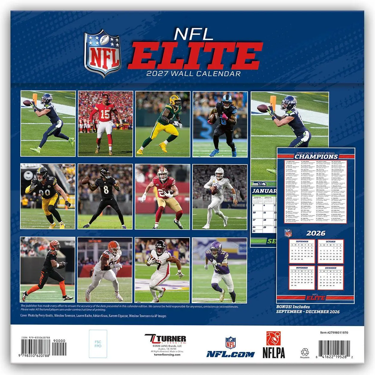 Bild: 9783803532534 | NFL Elite 2027 - Wandkalender | Kalender | Wall-Kalender | 28 S.