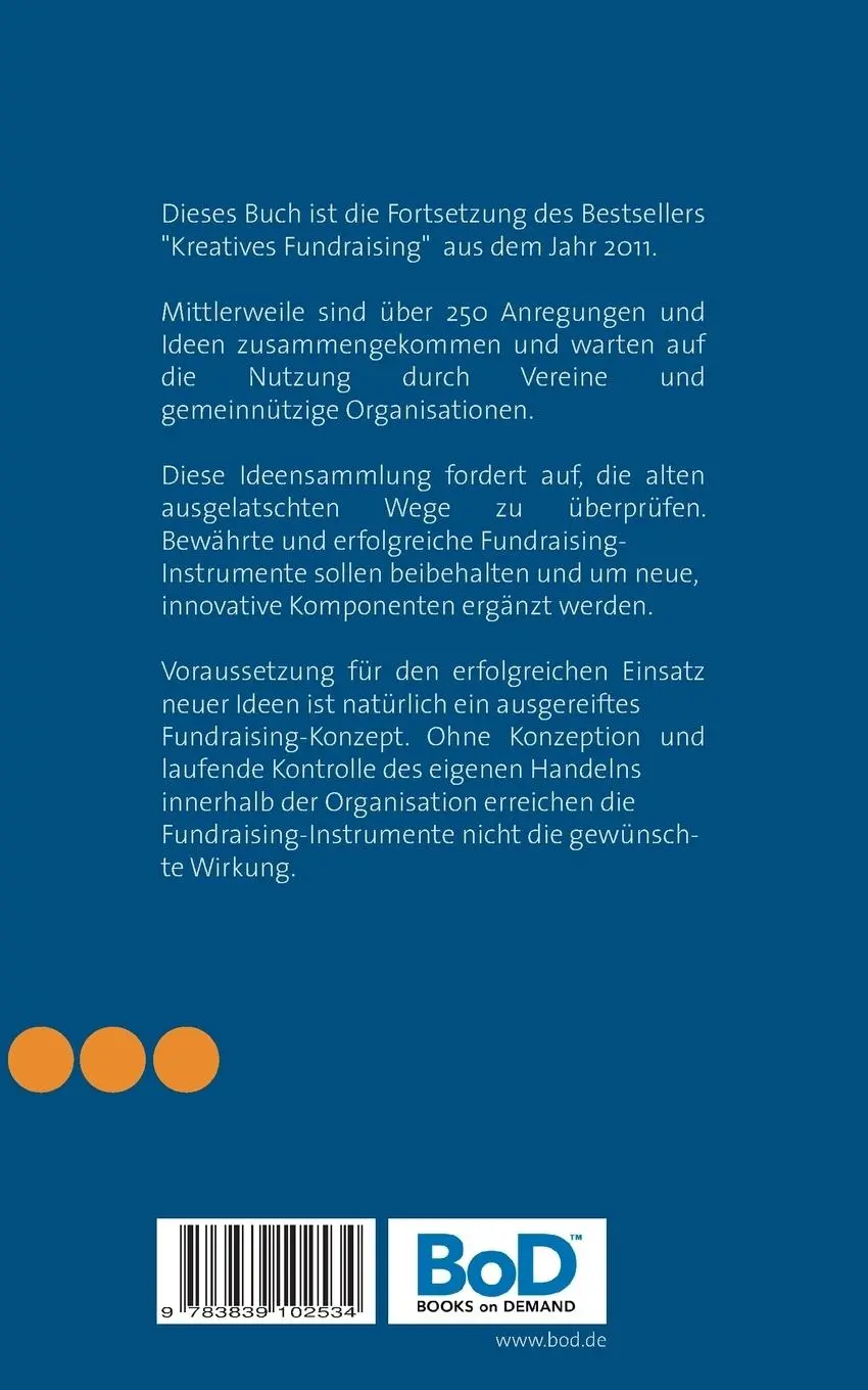 Rückseite: 9783839102534 | Fundraising-Ideen A-Z | Thomas Grosjean | Taschenbuch | 280 S. | 2016