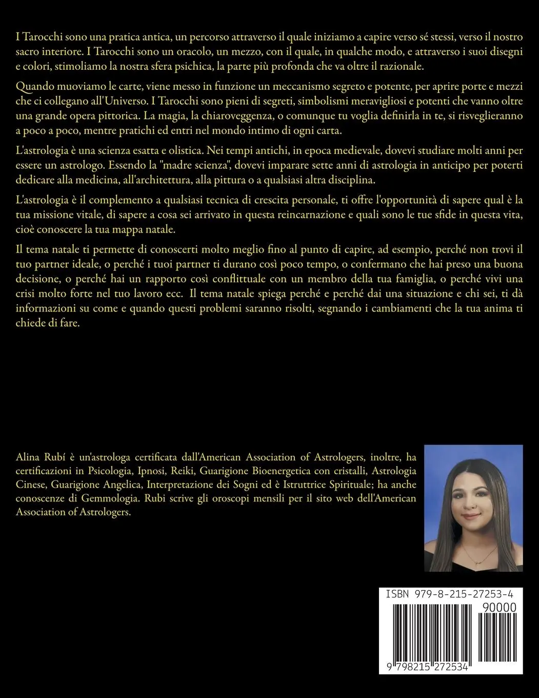 Rückseite: 9798215272534 | Lezioni di Tarocchi e Astrologia | Angeline Rubi and Alina A. Rubi