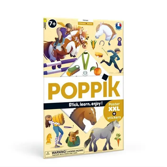 Cover: 3760262412634 | POPPIK - Sticker Lernposter Pferde | Poster | Deutsch | 2025 | POPPIK
