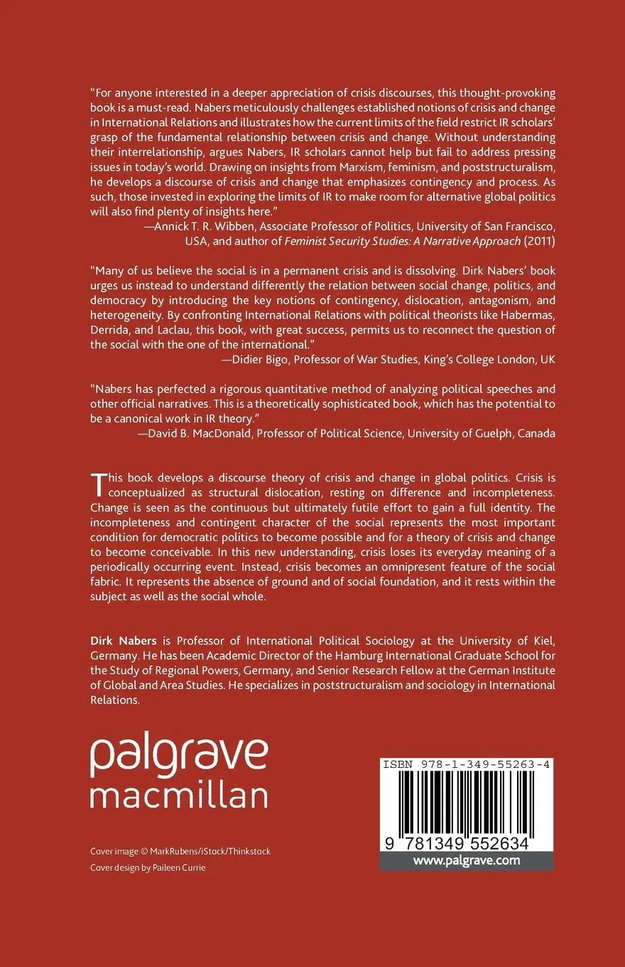 Rückseite: 9781349552634 | A Poststructuralist Discourse Theory of Global Politics | Dirk Nabers