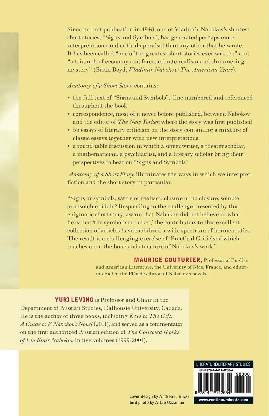 Rückseite: 9781441142634 | Anatomy of a Short Story | Yuri Leving | Taschenbuch | Englisch | 2012